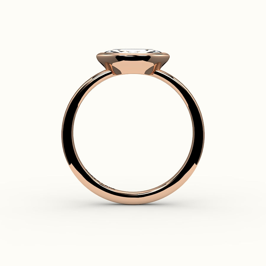 East-West Marquise Cut Bezel Ring Setting