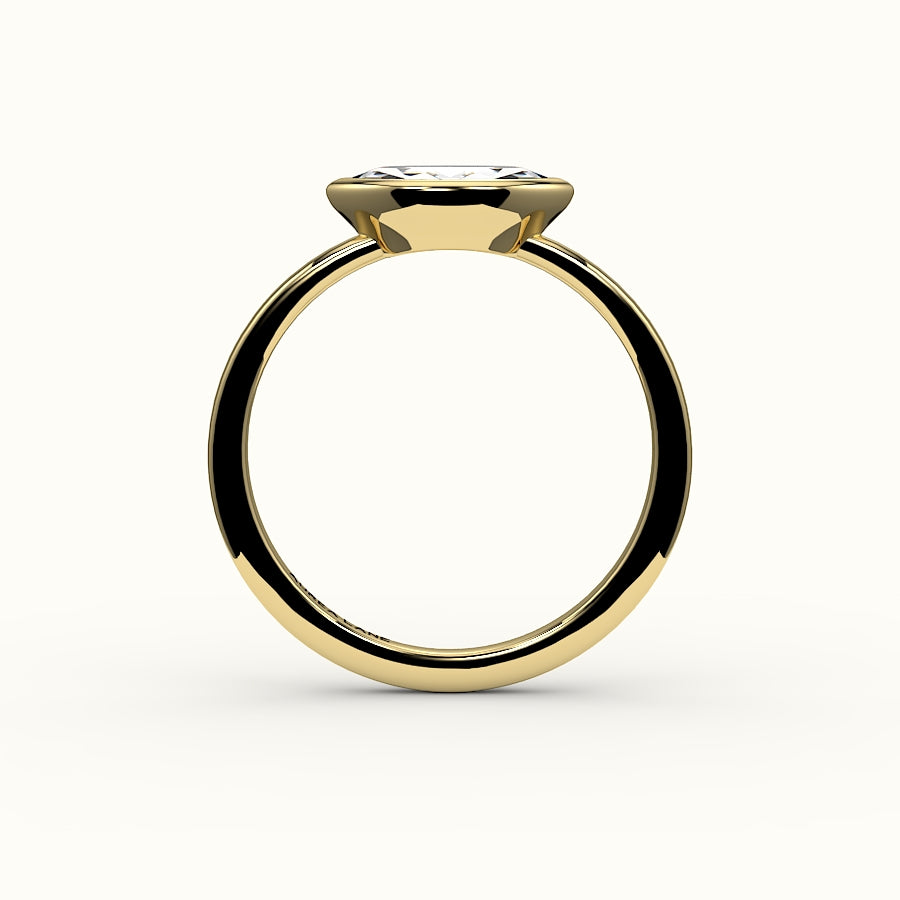 East-West Marquise Cut Bezel Ring Setting