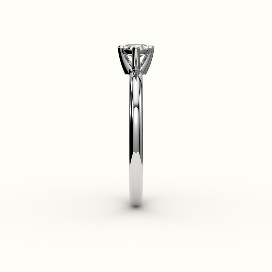 East-West Marquise Cut Solitaire Ring Setting