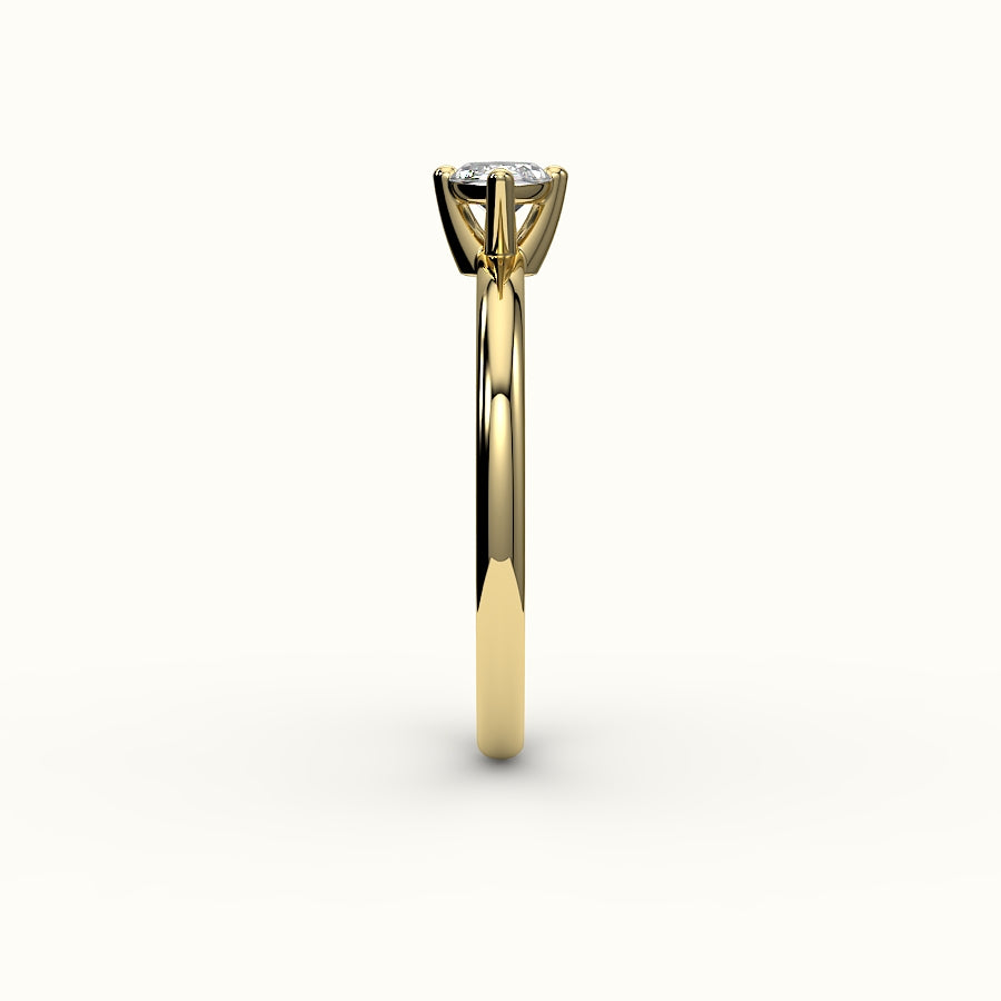 East-West Marquise Cut Solitaire Ring Setting