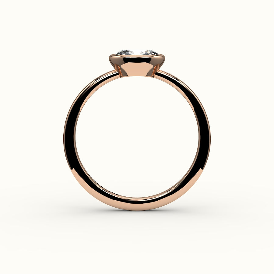 East-West Oval Bezel Ring Setting