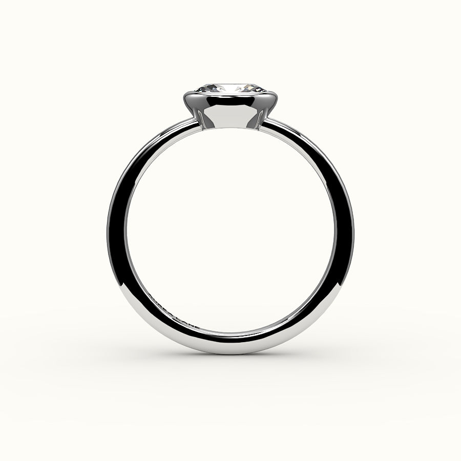 East-West Oval Bezel Ring Setting