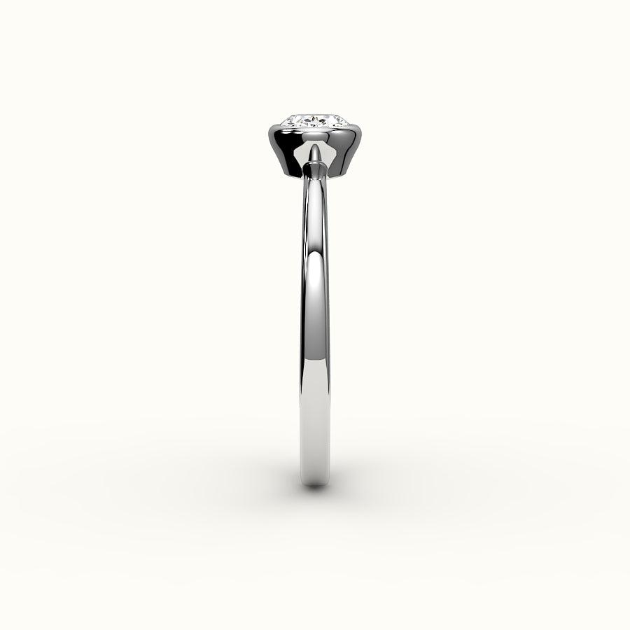 East-West Oval Bezel Ring Setting