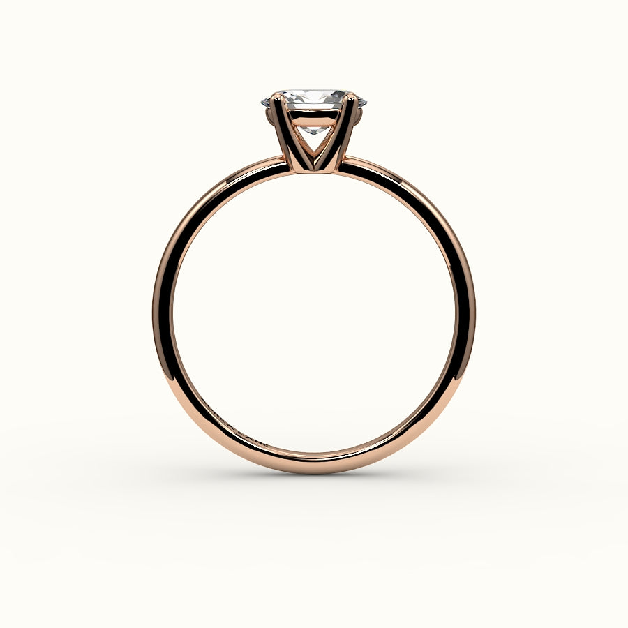 East-West Oval Solitaire Ring Setting