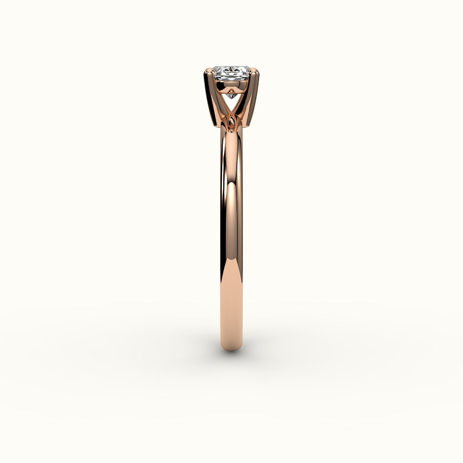 East-West Oval Solitaire Ring Setting