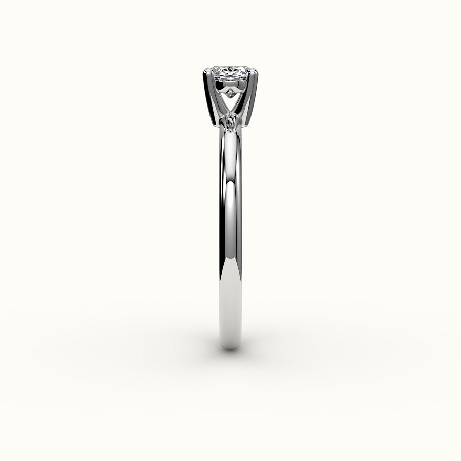 East-West Oval Solitaire Ring Setting