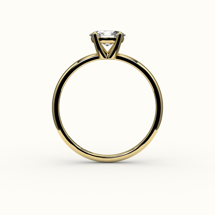 East-West Oval Solitaire Ring Setting