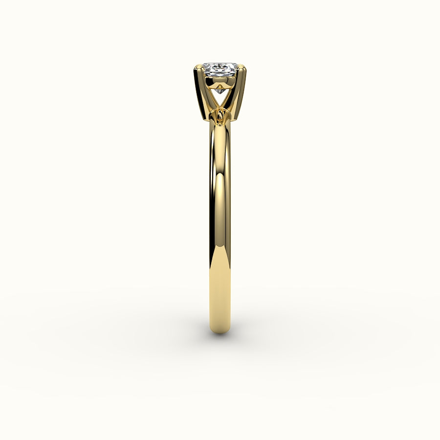 East-West Oval Solitaire Ring Setting