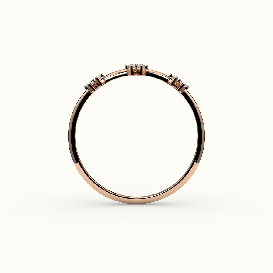 Skipped Marquise Diamond Band