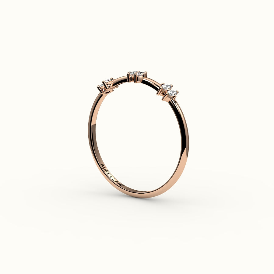 Skipped Marquise Diamond Band
