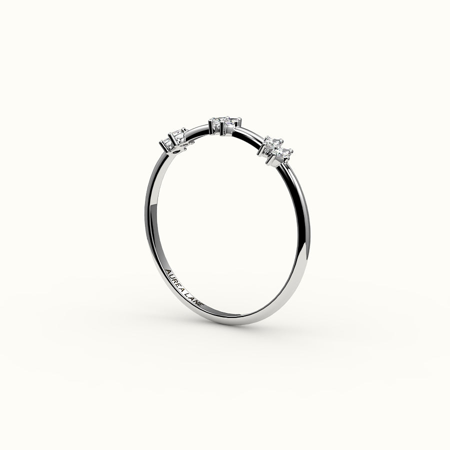 Skipped Marquise Diamond Band