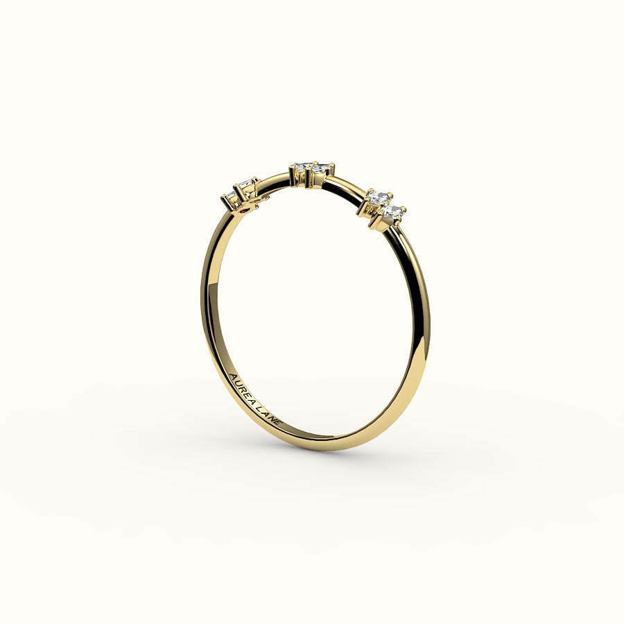 Skipped Marquise Diamond Band