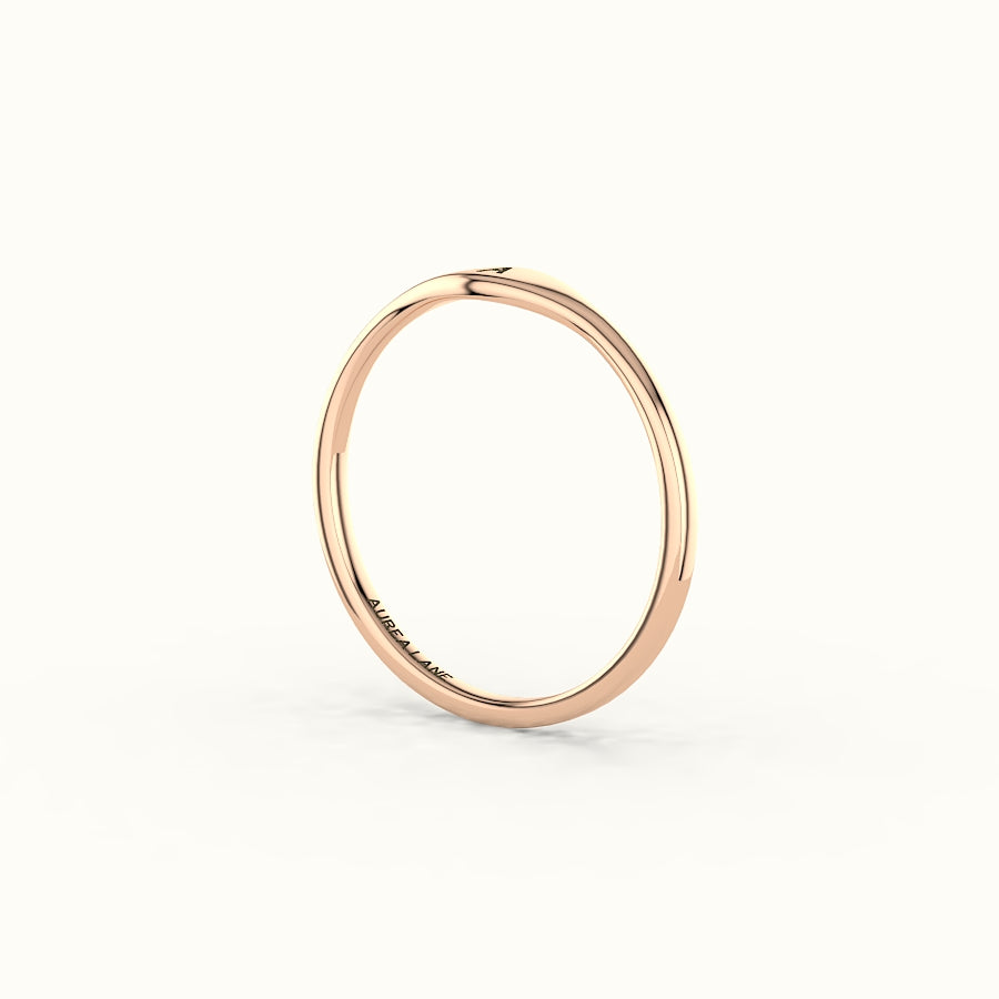 Modern Initial Signet Ring