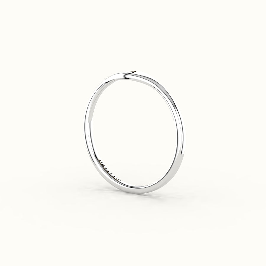 Modern Initial Signet Ring
