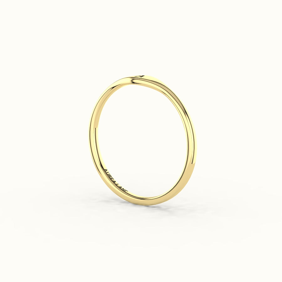 Modern Initial Signet Ring