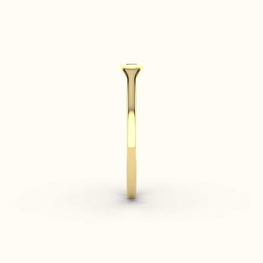 Modern Initial Signet Ring