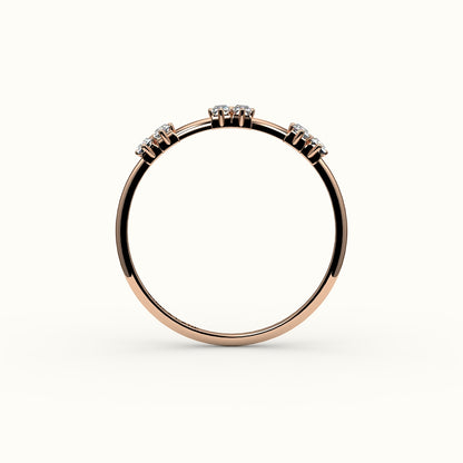Skipped Baguette Diamond Band