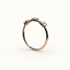 Skipped Baguette Diamond Band