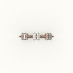 Skipped Baguette Diamond Band