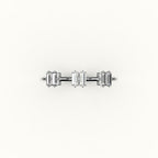 Skipped Baguette Diamond Band