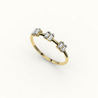 Skipped Baguette Diamond Band