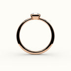Classic Asscher Cut Bezel Ring Setting