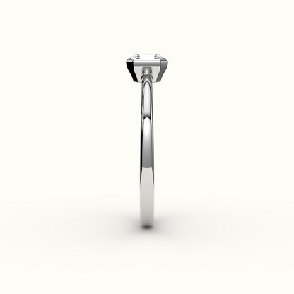 Classic Asscher Cut Bezel Ring Setting