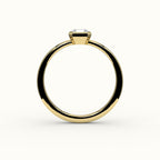 Classic Asscher Cut Bezel Ring Setting