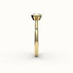 Classic Asscher Cut Bezel Ring Setting