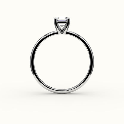 Classic Asscher Cut Solitaire Ring Setting