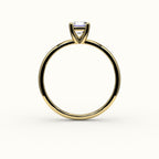 Classic Asscher Cut Solitaire Ring Setting