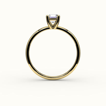 Classic Asscher Cut Solitaire Ring Setting