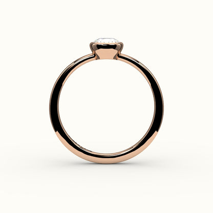 Classic Cushion Cut Bezel Ring Setting