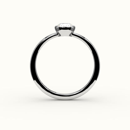 Classic Cushion Cut Bezel Ring Setting
