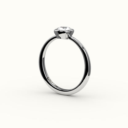Classic Cushion Cut Bezel Ring Setting
