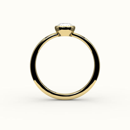 Classic Cushion Cut Bezel Ring Setting