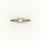 Classic Cushion Cut Solitaire Ring Setting