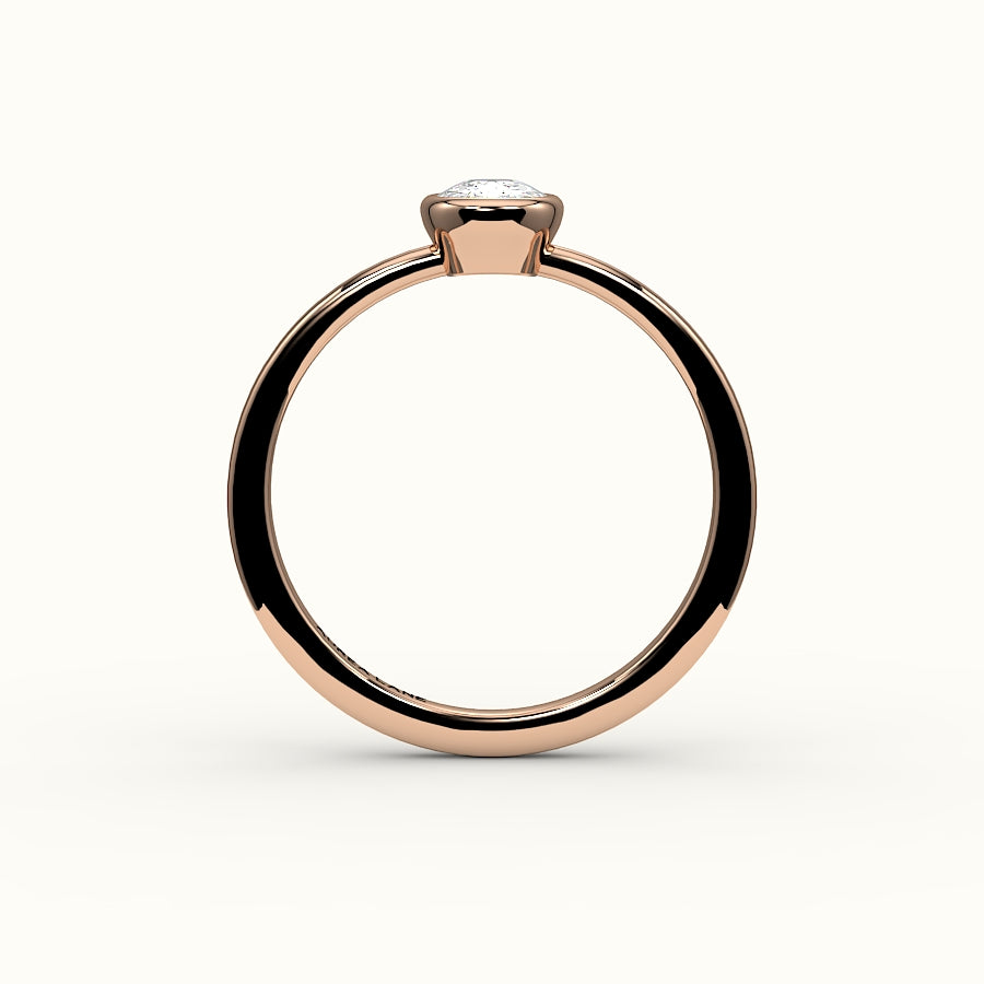 Classic Elongated Cushion Bezel Ring Setting
