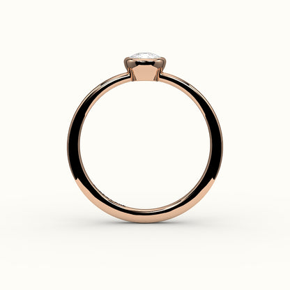 Classic Elongated Cushion Bezel Ring Setting