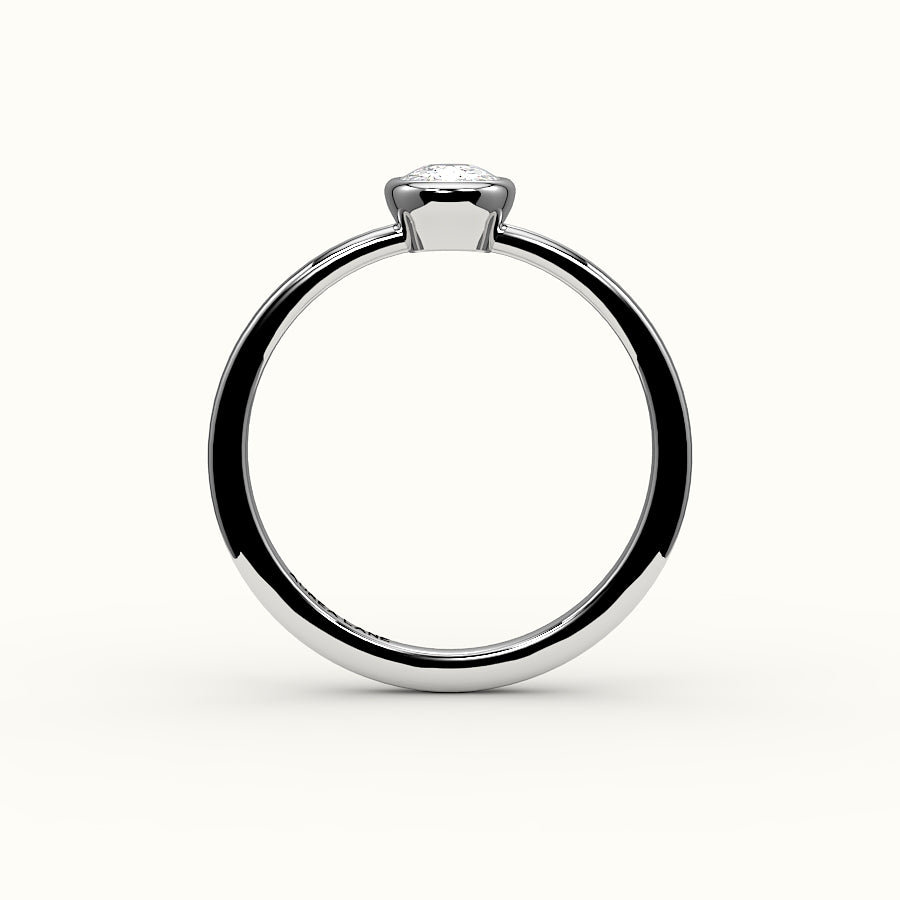 Classic Elongated Cushion Bezel Ring Setting