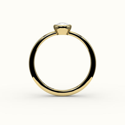 Classic Elongated Cushion Bezel Ring Setting