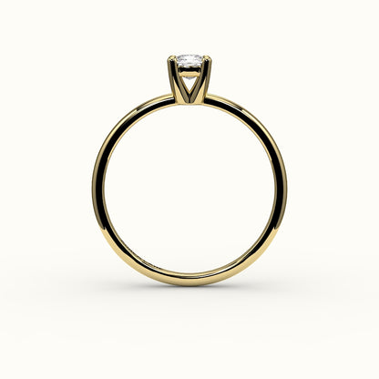 Classic Elongated Cushion Solitaire Ring Setting