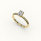 Classic Elongated Cushion Solitaire Ring Setting