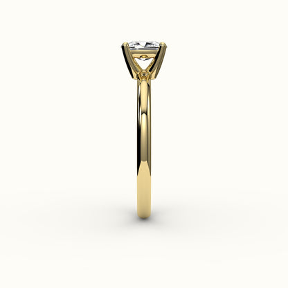 Classic Elongated Cushion Solitaire Ring Setting