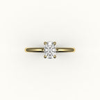 Classic Elongated Cushion Solitaire Ring Setting