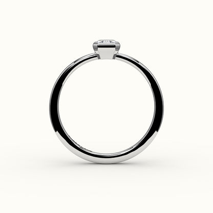 Classic Emerald Cut Bezel Ring Setting
