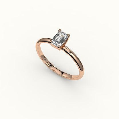 Classic Emerald Cut Solitaire Ring Setting