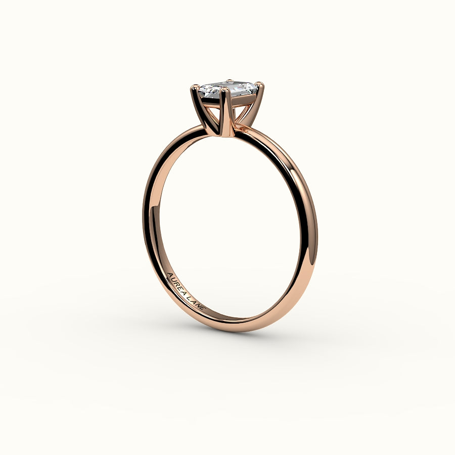 Classic Emerald Cut Solitaire Ring Setting