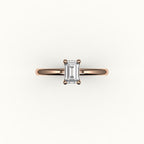Classic Emerald Cut Solitaire Ring Setting