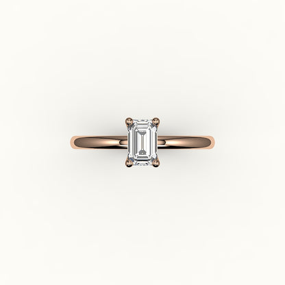 Classic Emerald Cut Solitaire Ring Setting